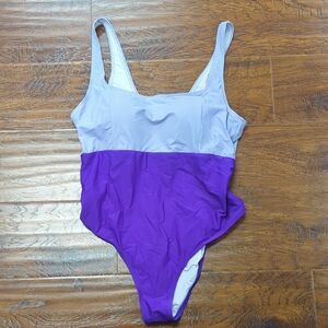 Purple One-Piece Swimsuit Size 16